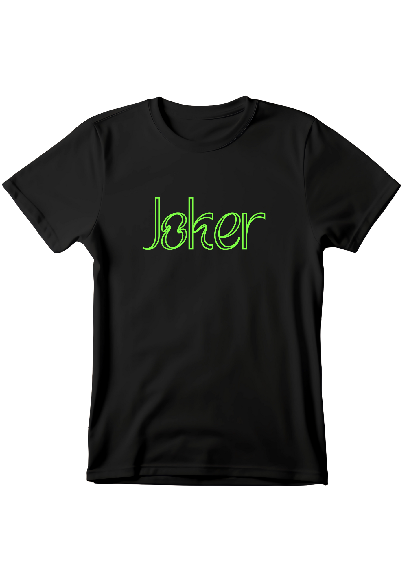 Bold and Stylish Boys' Black T-Shirt with Joker Design (4-8 Years)