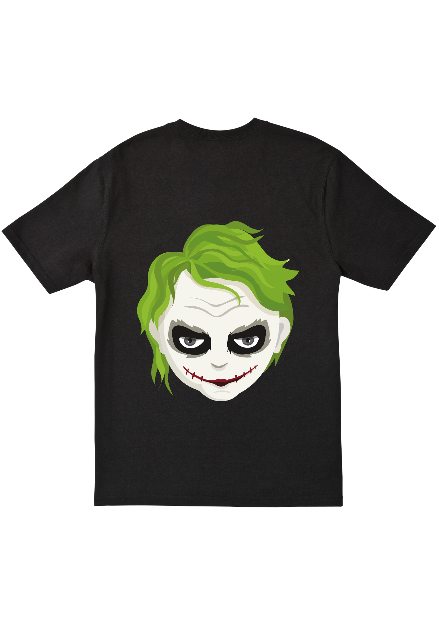 Bold and Stylish Boys' Black T-Shirt with Joker Design (4-8 Years)