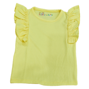 Yellow Ruffle Top for Girls - Image 5