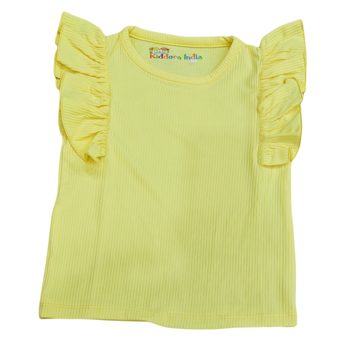 Yellow Ruffle Top for Girls - Image 5