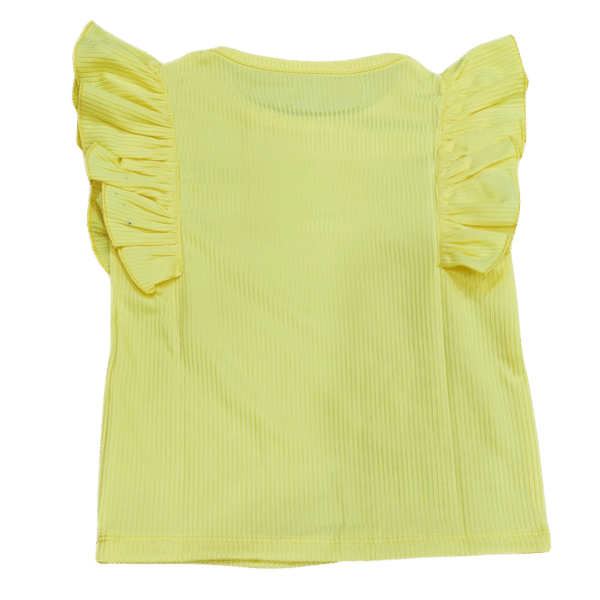 Yellow Ruffle Top for Girls
