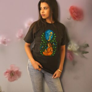 Strings & Serenity Graphic Blue|Black Tee