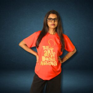 The Art of Doing Nothing Red Tee - Image 2