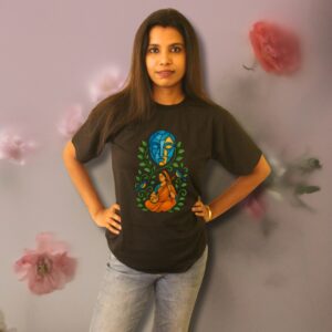 Strings & Serenity Graphic Blue|Black Tee - Image 3