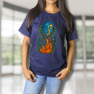 Strings & Serenity Graphic Blue|Black Tee - Image 4