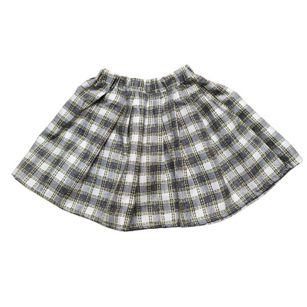 Semi-Pleated Mini Skirt For Baby Girls