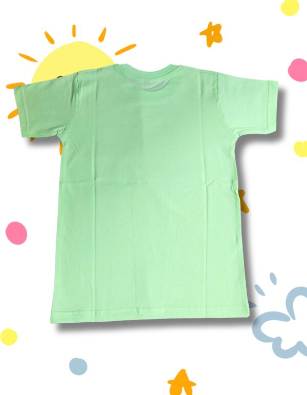 Doraemon & Friends Printed Mint Green Cotton Tee for Boys