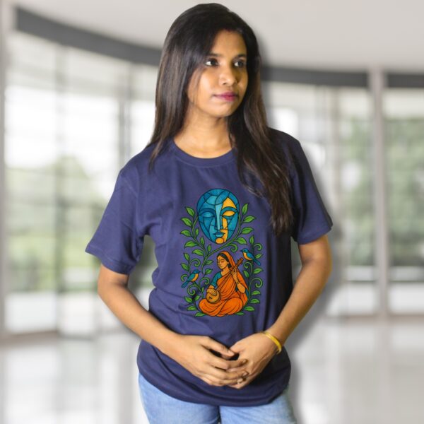 Strings & Serenity Graphic Blue|Black Tee
