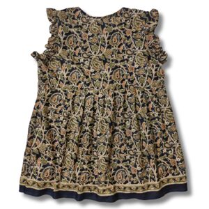 Black Kalamkari Printed Cotton Top for Women - Image 6