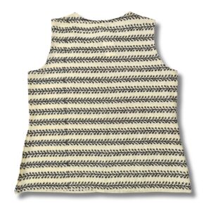 Beige Hand Block Printed Cotton Sleeveless Top - Image 5