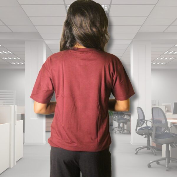Faith Moves Mountains Maroon Cotton Tee