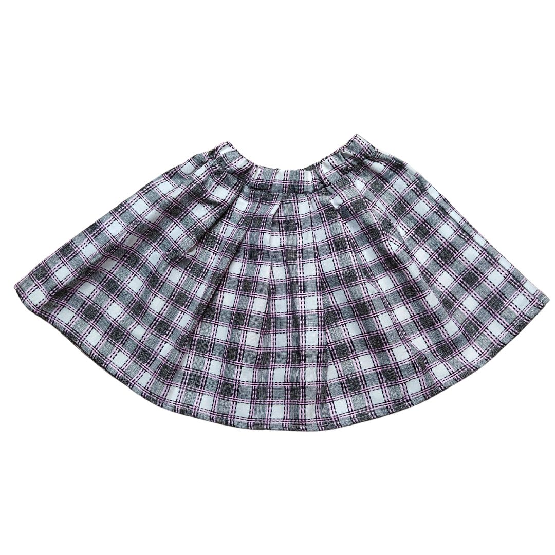 Semi-Pleated Mini Skirt For Baby Girls - Image 6