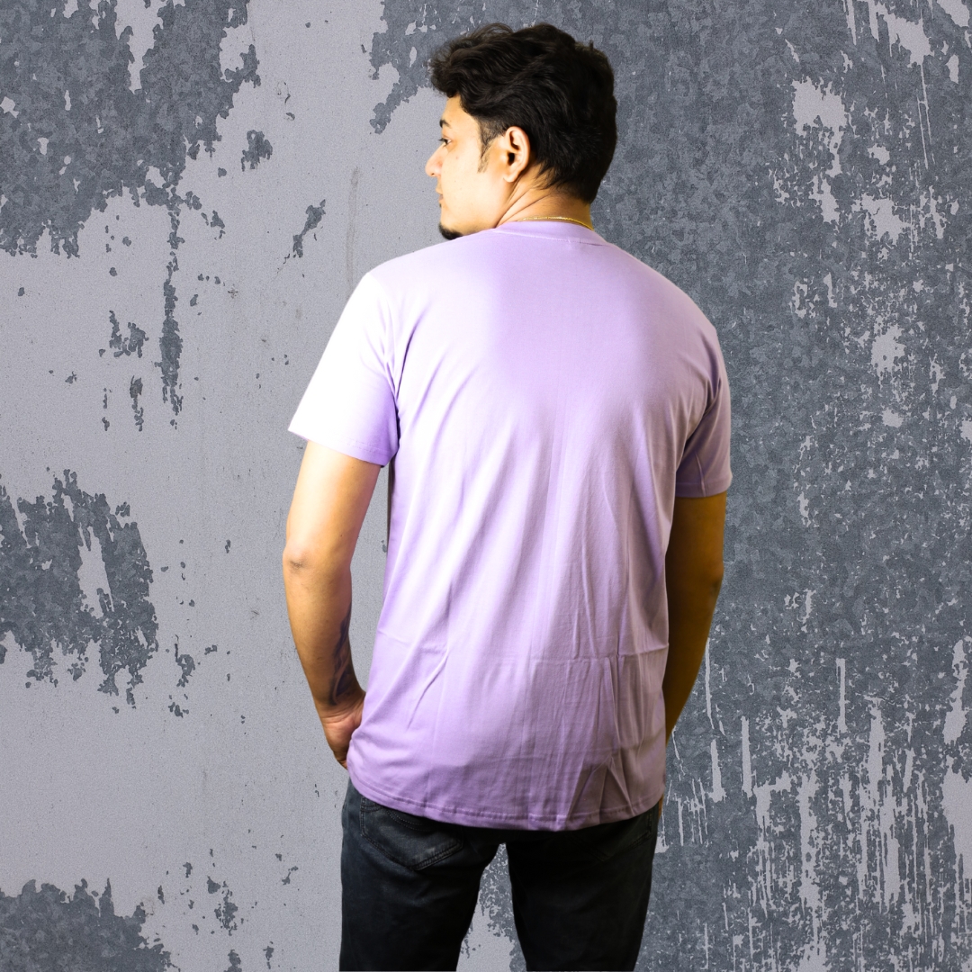 Maa Durga Trishul White|Lavender|Yellow Cotton Tee - Image 4