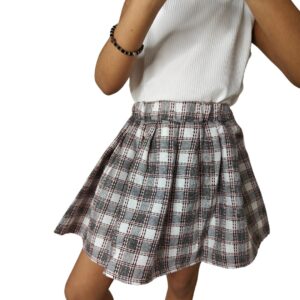 Semi-Pleated Mini Skirt For Baby Girls - Image 15