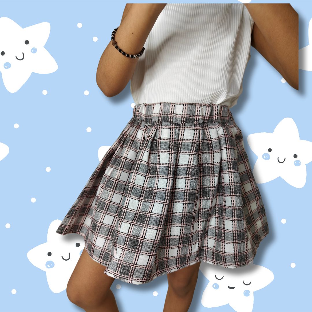 Semi-Pleated Mini Skirt For Baby Girls - Image 8