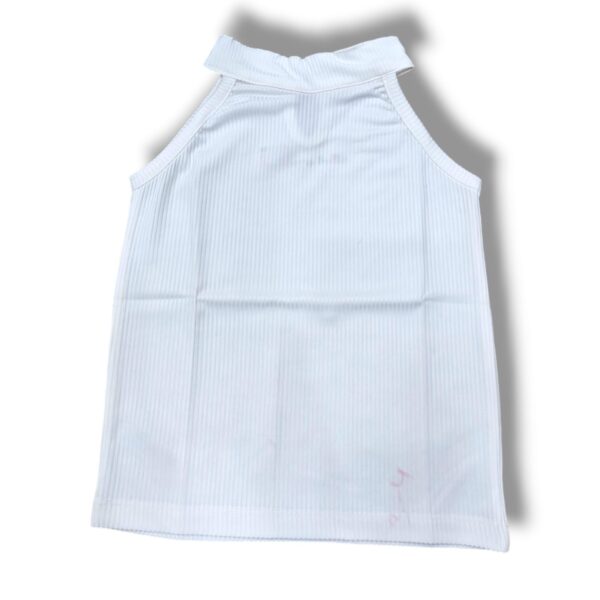 White Halter Neck Top with Wine Bow Pencil Skirt Set