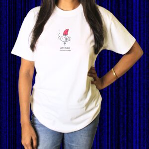 Kiddora “Attitude Fish” Minimal Graphic Unisex T-Shirt