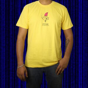 Kiddora “Attitude Fish” Minimal Graphic Unisex T-Shirt - Image 4